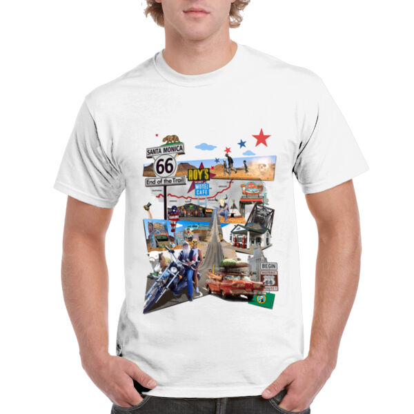 Ruta 66 - Camiseta de Hombre Braco 100% algodon Thumbnail