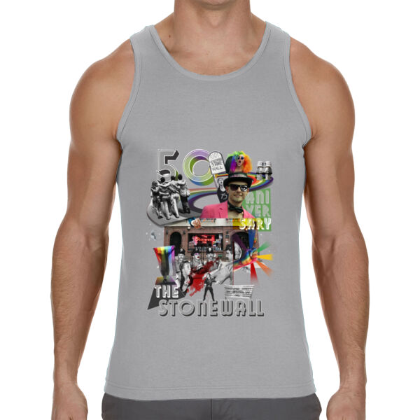 StoneWall 50 Anniversary - Camiseta Sin mangas de Hombre Texas Thumbnail