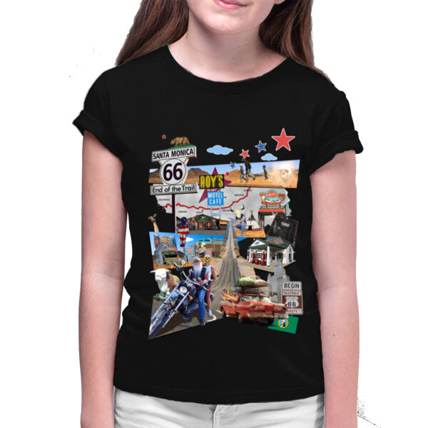 Ruta 66 - Camiseta de niña 100% Algodon Jamaica Thumbnail